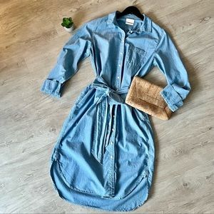 J Crew chambray shirtdress *tall length!*